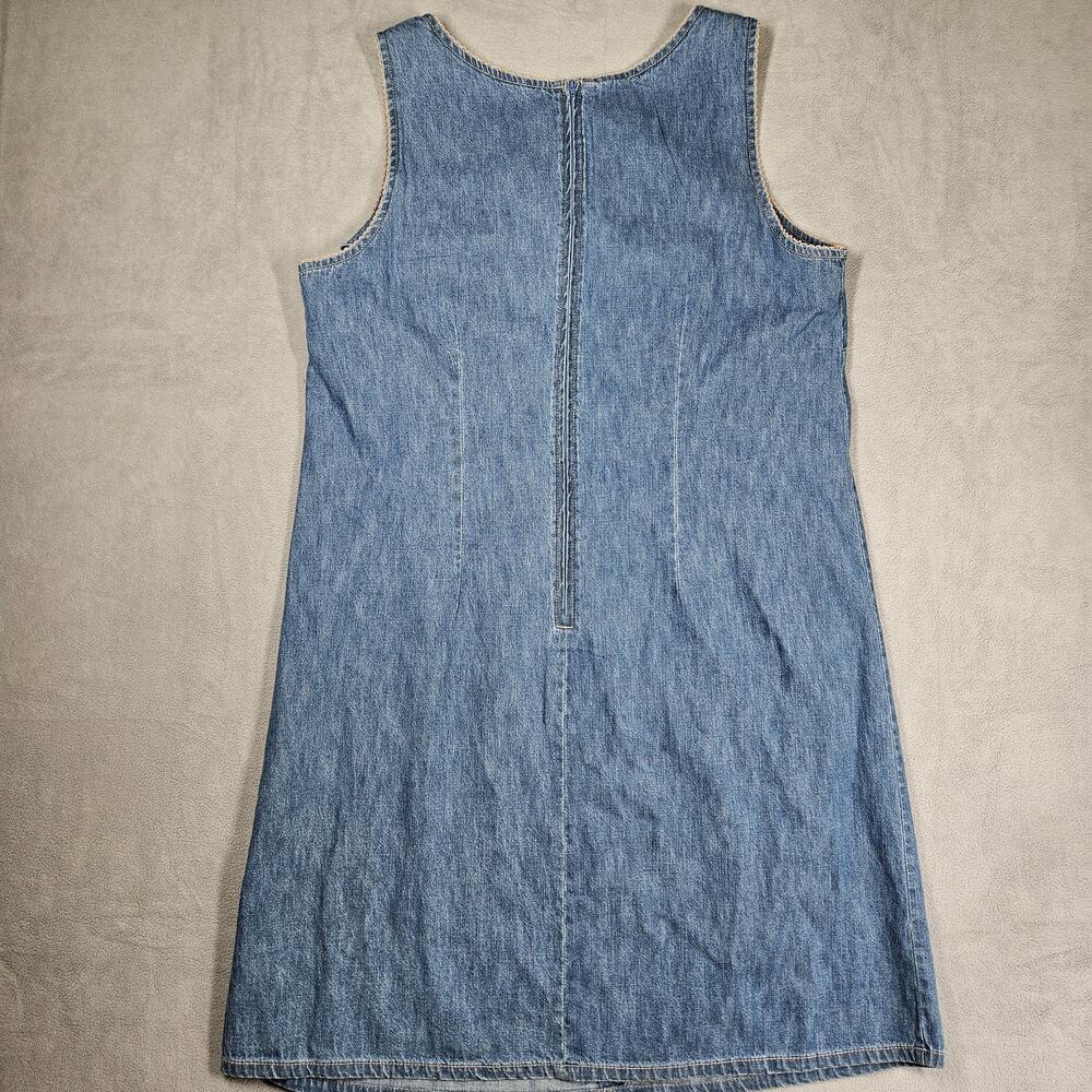 Vintage FADED GLORY Denim Dress Size 18W Lace Up 90s Y2K Western Country - Picture 5 of 8